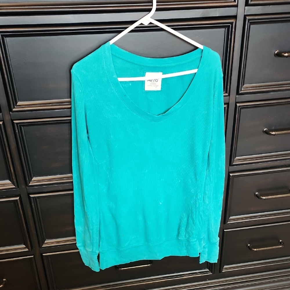 Merona Blue Long Sleeve Relaxed Sweatshirt